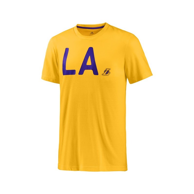 Los Angeles Lakers t-shirt Washed yellow Adidas