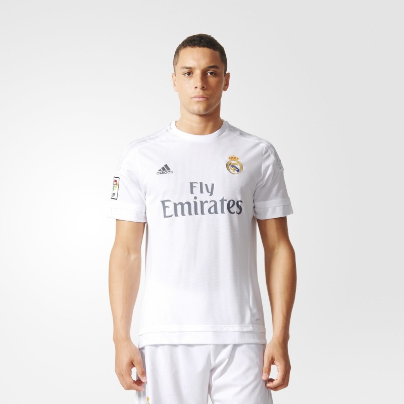 Real Madrid home shirt 2015/16 Adidas Size M White