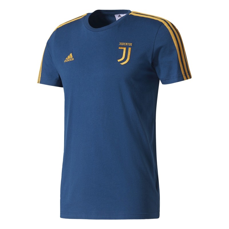 Juventus turin t shirt 3 stripes blau 2017 18 Adidas