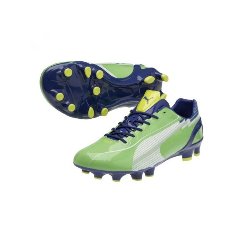 de ultramar Puntero por qué Botas de Fútbol Puma EvoSpeed 1 FG verde azul Color Verde Shoes Size EUR 41  - UK 7.5
