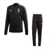 La Juventus de survêtement banc noir 2018/19 Adidas