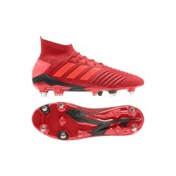 Botas de Fútbol Adidas Predator 19.1 SG Roja Color Rojo Shoes Size EUR 40 2/3 - UK 7 - US - CM 25.5