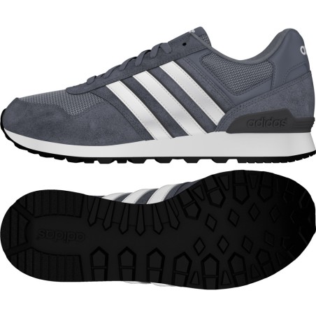 Adidas schuhe 10K grau weiß Sneakers Neo Farbe Grau Shoes Size ITA 42 2/3 - UK 8.5 - 9