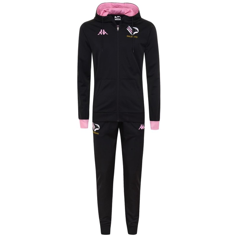 Palermo FC black hooded presentation soccer tracksuit 2020/21 - Kappa –