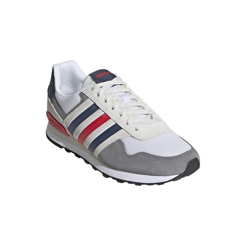 monteren Junior Waardeloos Adidas Schuhe 10K Grau Blau Rot Turnschuhe Farbe Blau Shoes Size EUR 43 1/3  - UK 9 - US 10 -CM28