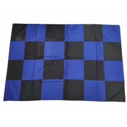 Black blue checkered flag 100x140cm 19 Scudetto