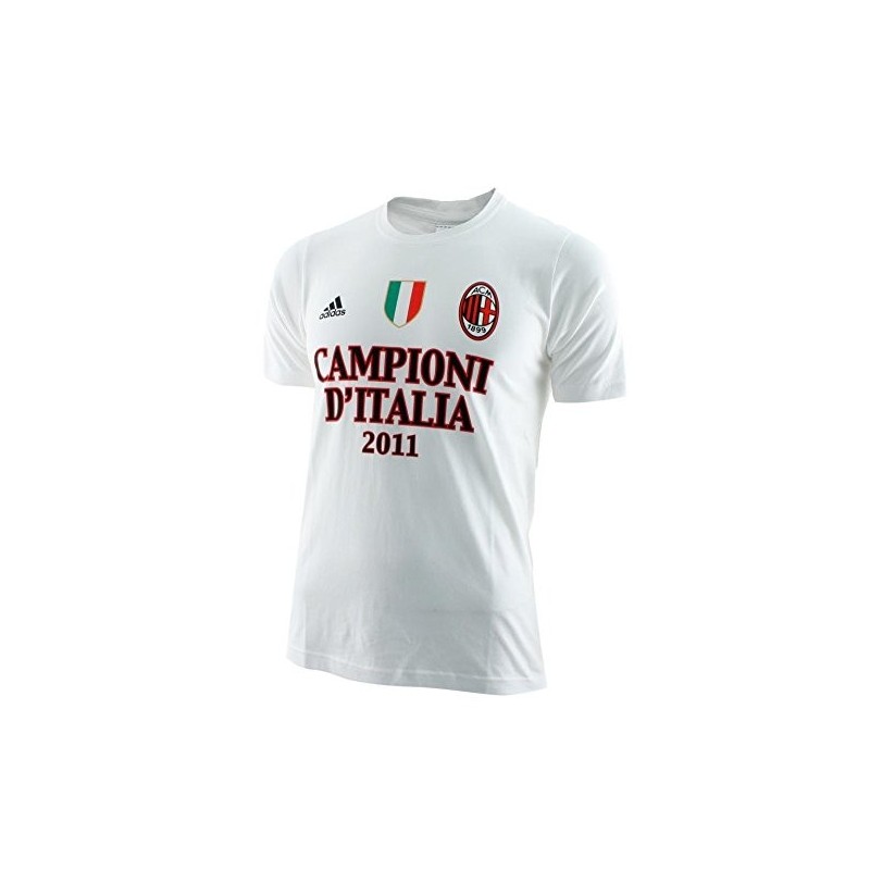 Milan t-shirt Campioni d'Italia is all in bambino Adidas Colore Bianco  Taglia 7/8 anni