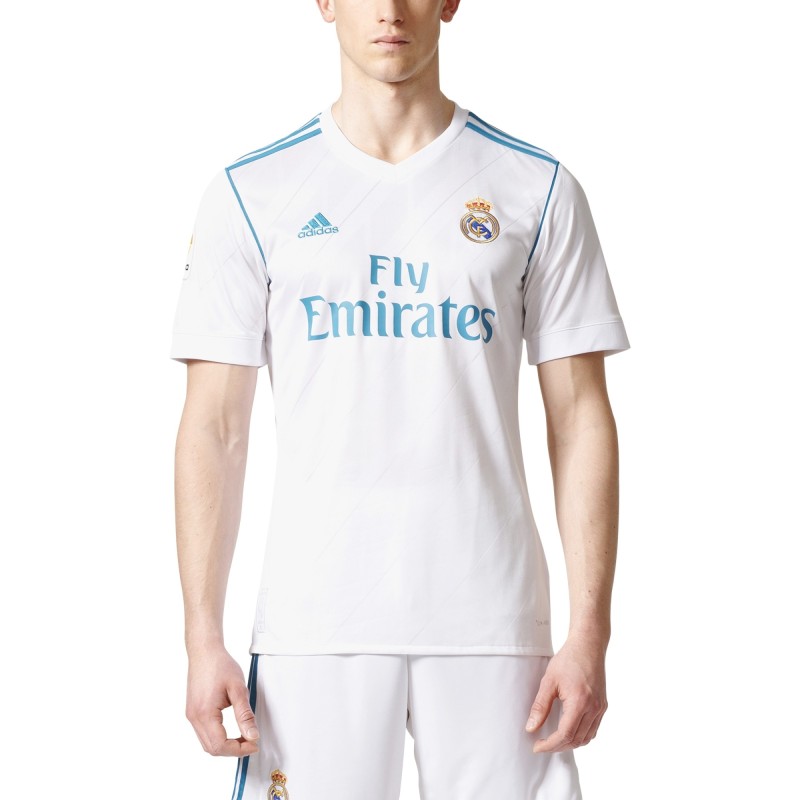overschot ochtendgloren Specificiteit Real Madrid home shirt Blancos 2017/18 Adidas Size M Color White