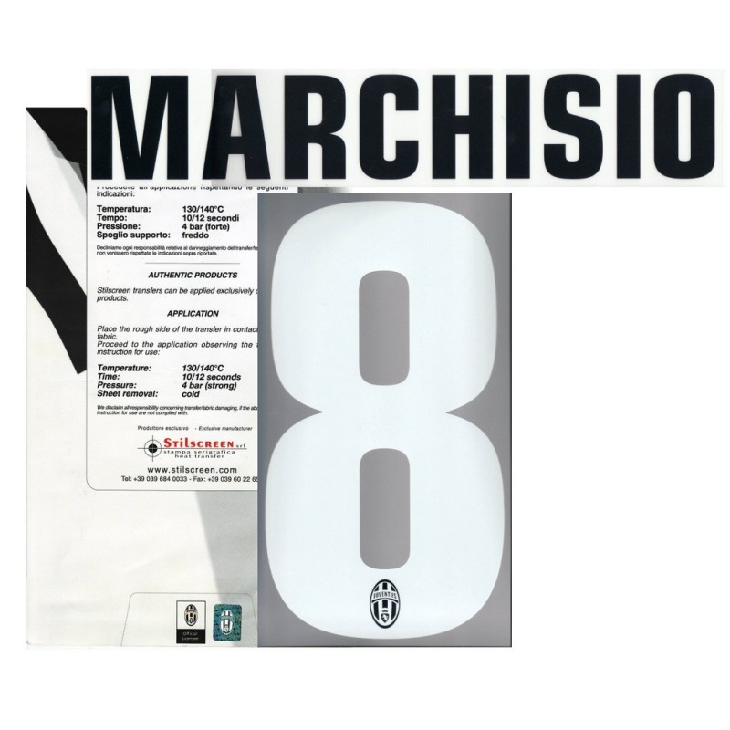 Personalizzazione Maglia Ufficiale Juventus – Marchisio 8 –